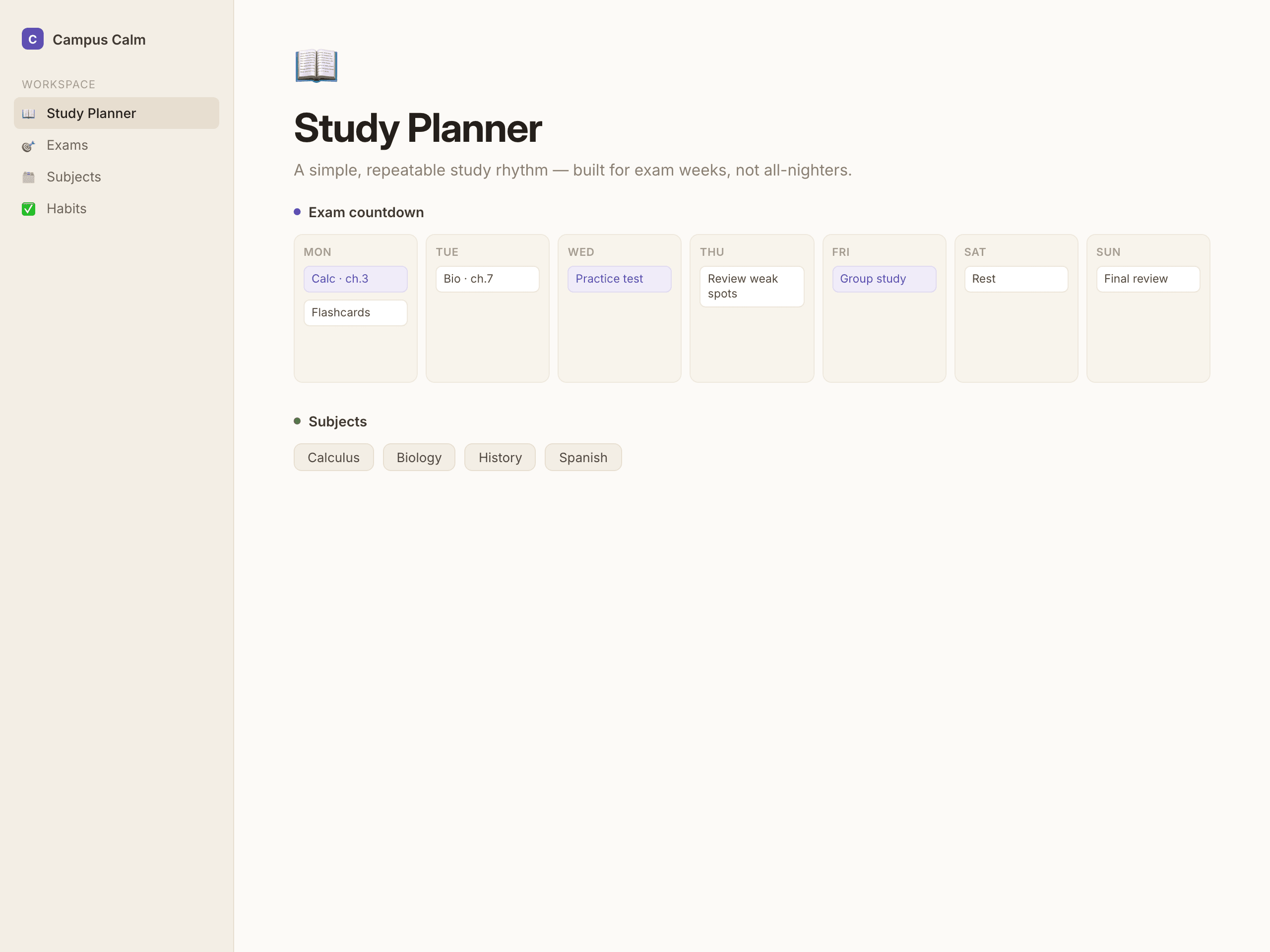 Study Planner